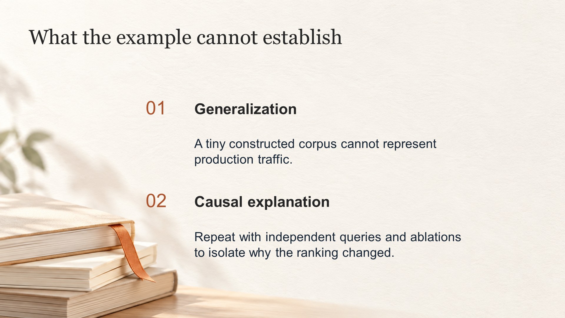 Limits and interpretation
